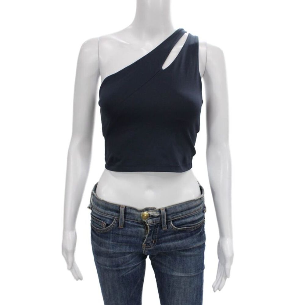 Beyond Yoga Womens Cross Strap Back Sports Bra Navy Blue Size Small